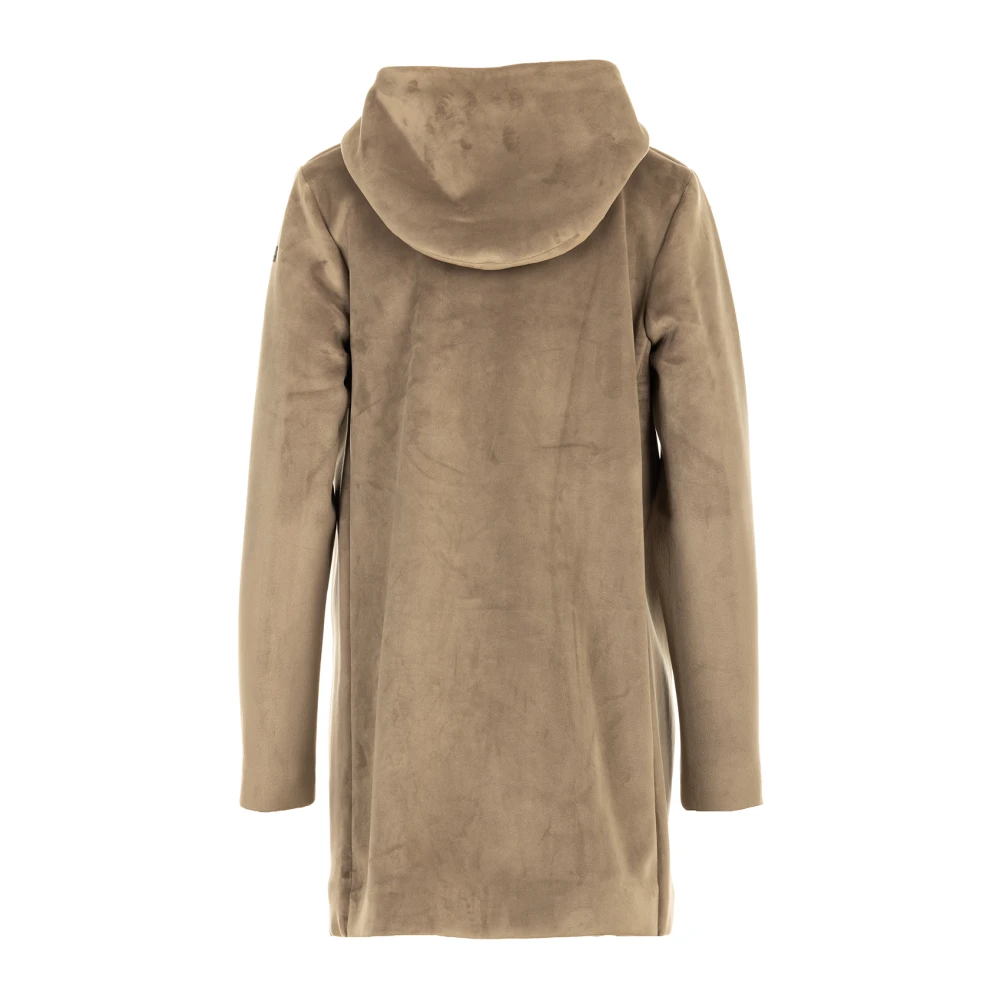 RRD Dove Grey Velvet Neo Parka Jas Gray Dames