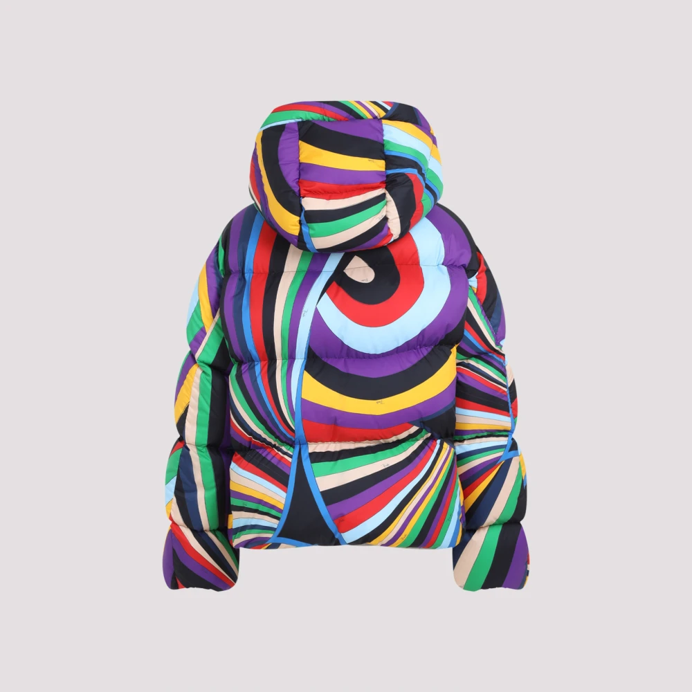 EMILIO PUCCI Viola Rosso Donsjack Multicolor Dames