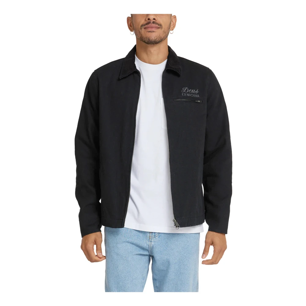 Deus Ex Machina Zwarte werkjas Adresstijl Black Heren