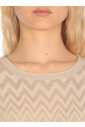 robe-beige-en-melange-coton-lurex