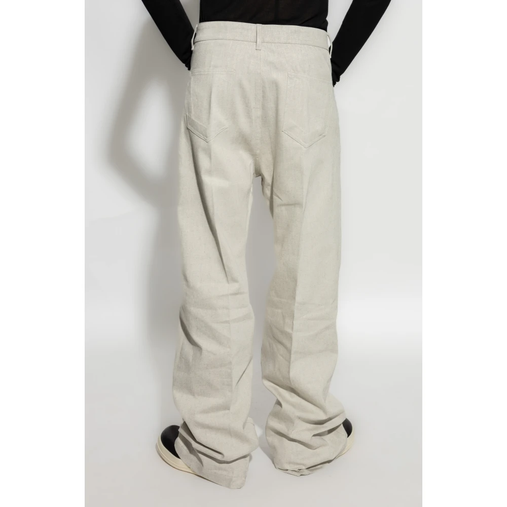 Rick Owens Geth Jeans Beige Heren