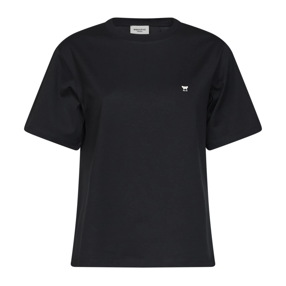 Weekend Max Mara Black T-Shirts, Female, Xl, Venaco T-Shirt
