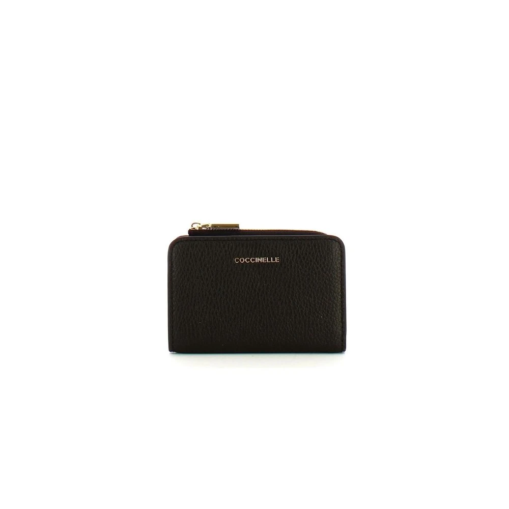 Coccinelle Black Metallic Soft Wallet - Female - Wallets & Cardholders - One Size - Accessories