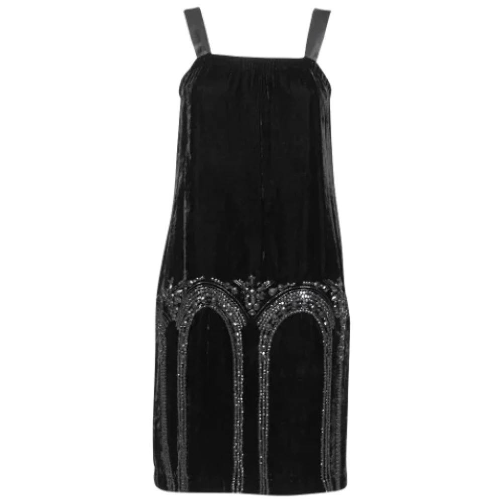 Armani Pre-owned Polyester dresses Black Dames