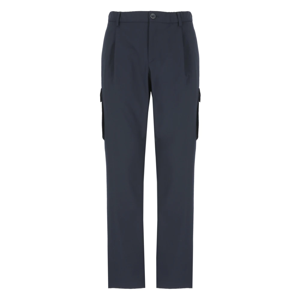 Herno Blauwe Cargo Broek met Zakken Blue Heren
