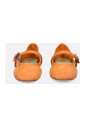 chaussure-plate-en-daim-orange-doux
