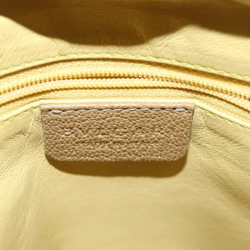Bvlgari Vintage Pre-owned Leather handbags Brown Dames