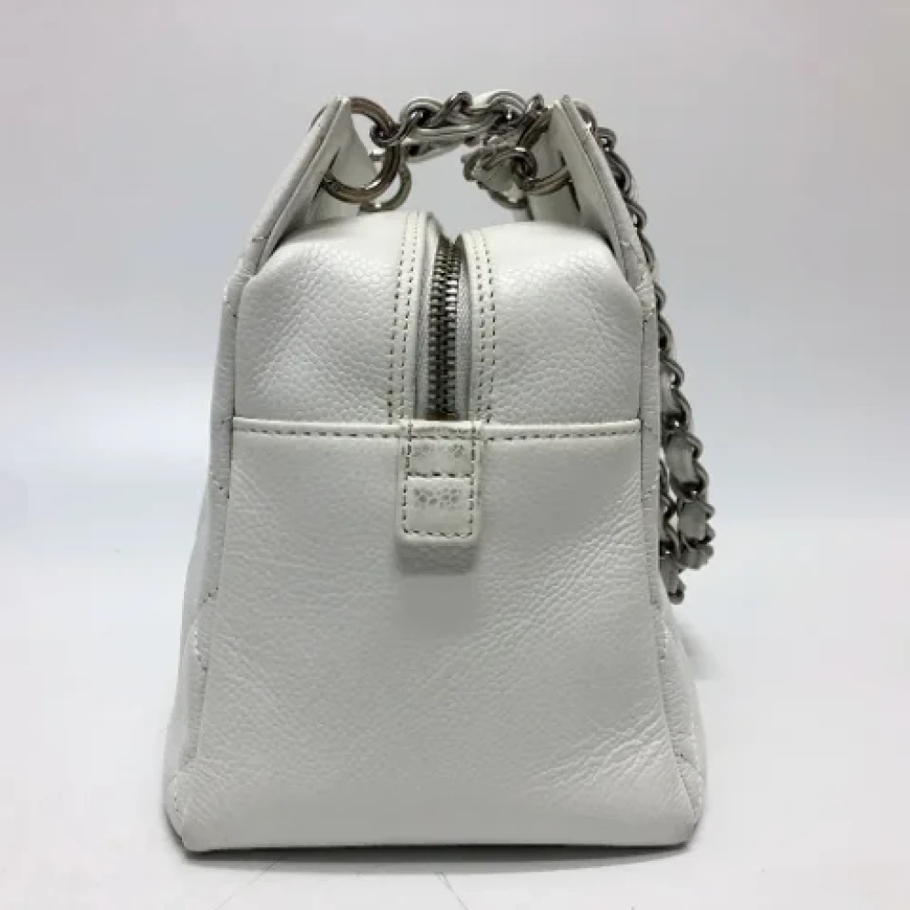 Chanel Vintage Pre-owned Leather chanel-bags White Dames