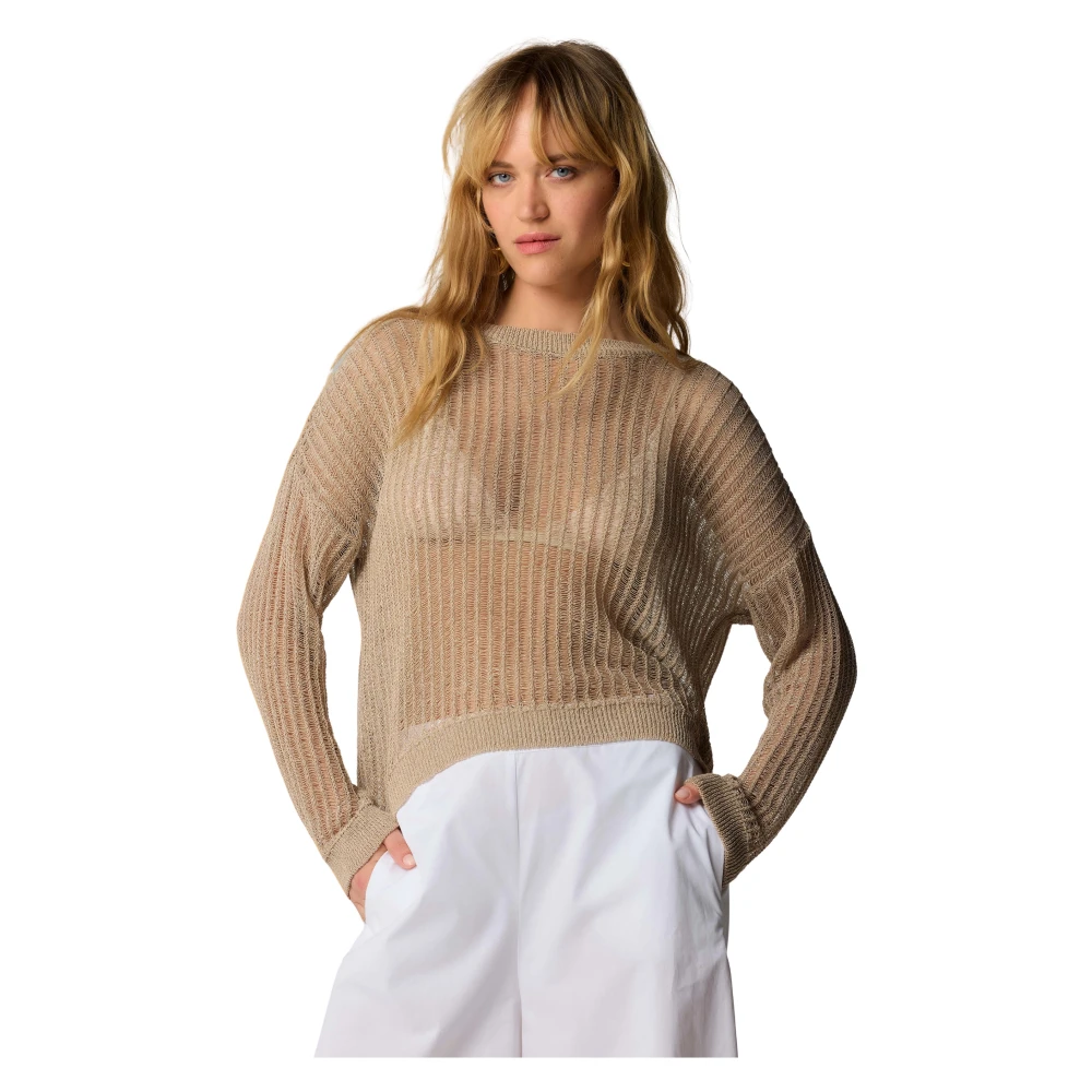 Kocca Stijlvolle Gebreide Kleding voor Mannen en Vrouwen Beige Dames