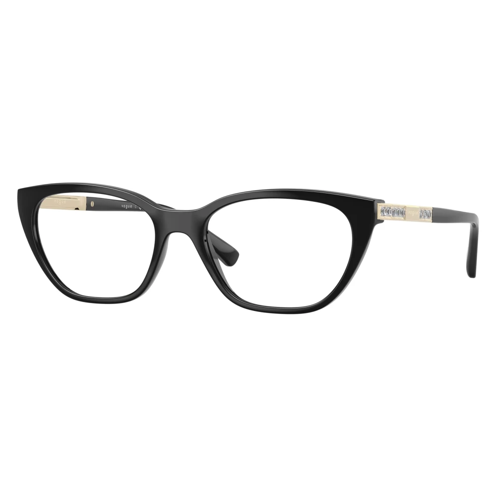 Vogue Eyewear Transparent Woman Vo5742b W44 Optical Frames Nylon Black Butterfly Normal - Image 2