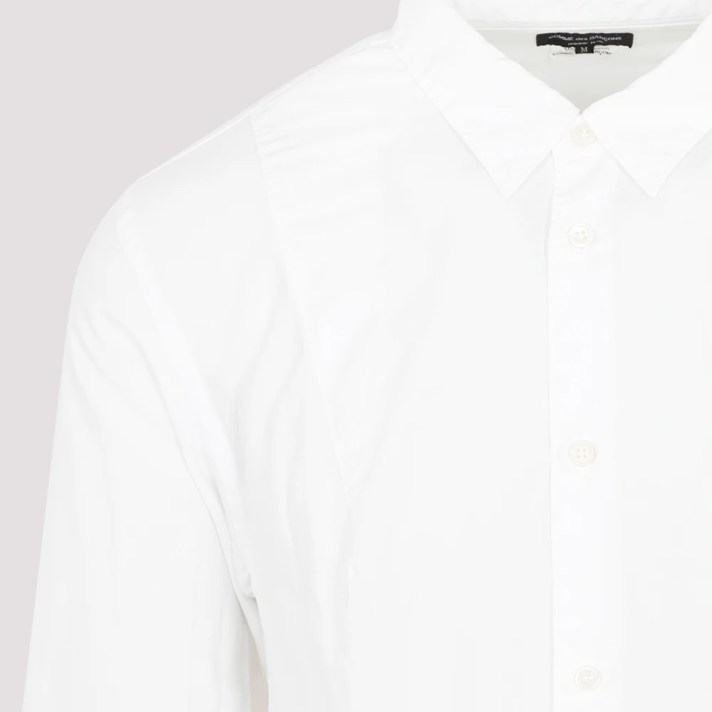 Comme des Garçons Witte Katoenen Overhemd Aw23 White Heren