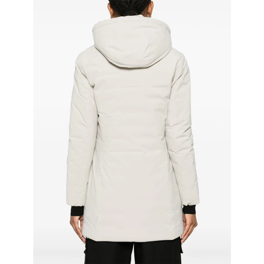 Save The Duck Raquel Hooded Parka Jas Beige Dames