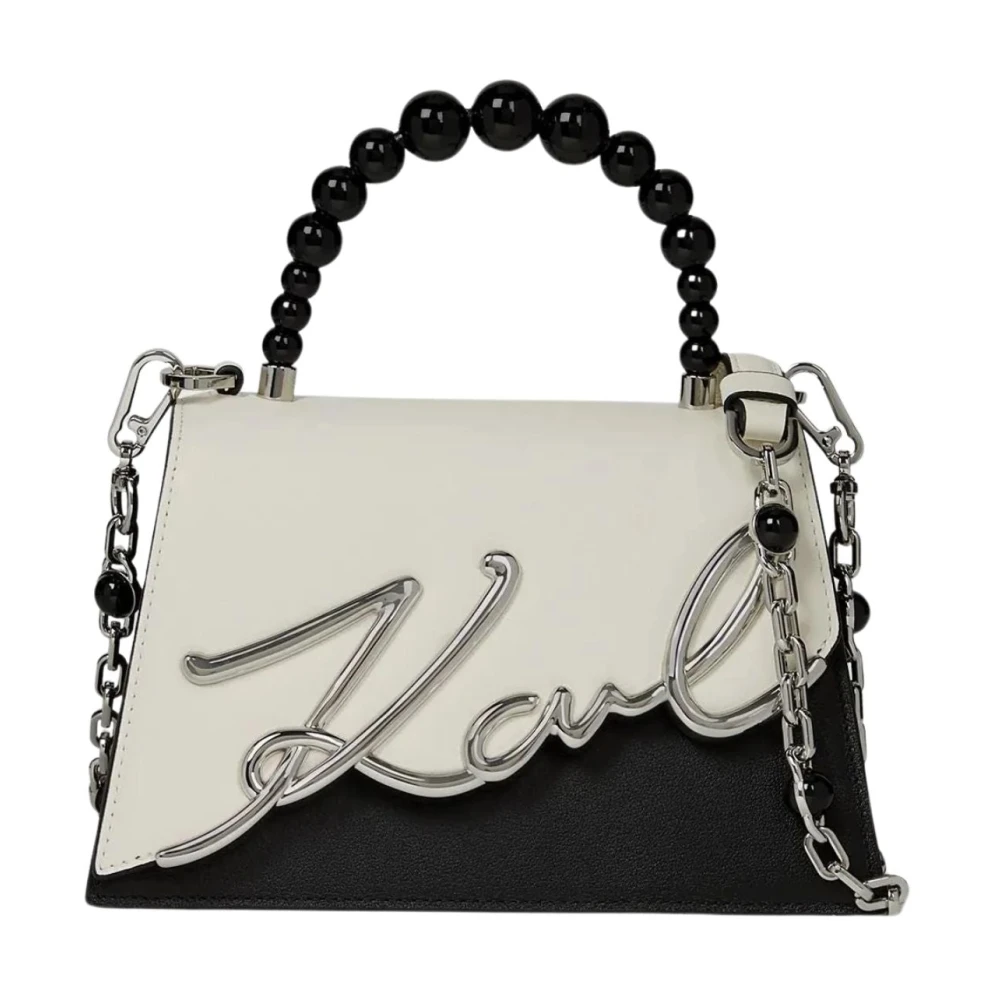 Karl Lagerfeld Black Handbags, Female, One Size, K/Signature 2.0 Crossbody Bag