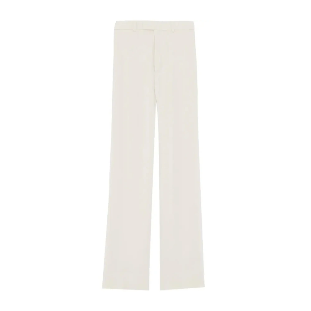 Saint Laurent Crèmewitte broek met hoge taille White Dames