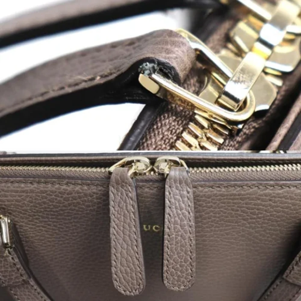 Gucci Vintage Pre-owned Fabric gucci-bags Brown Dames