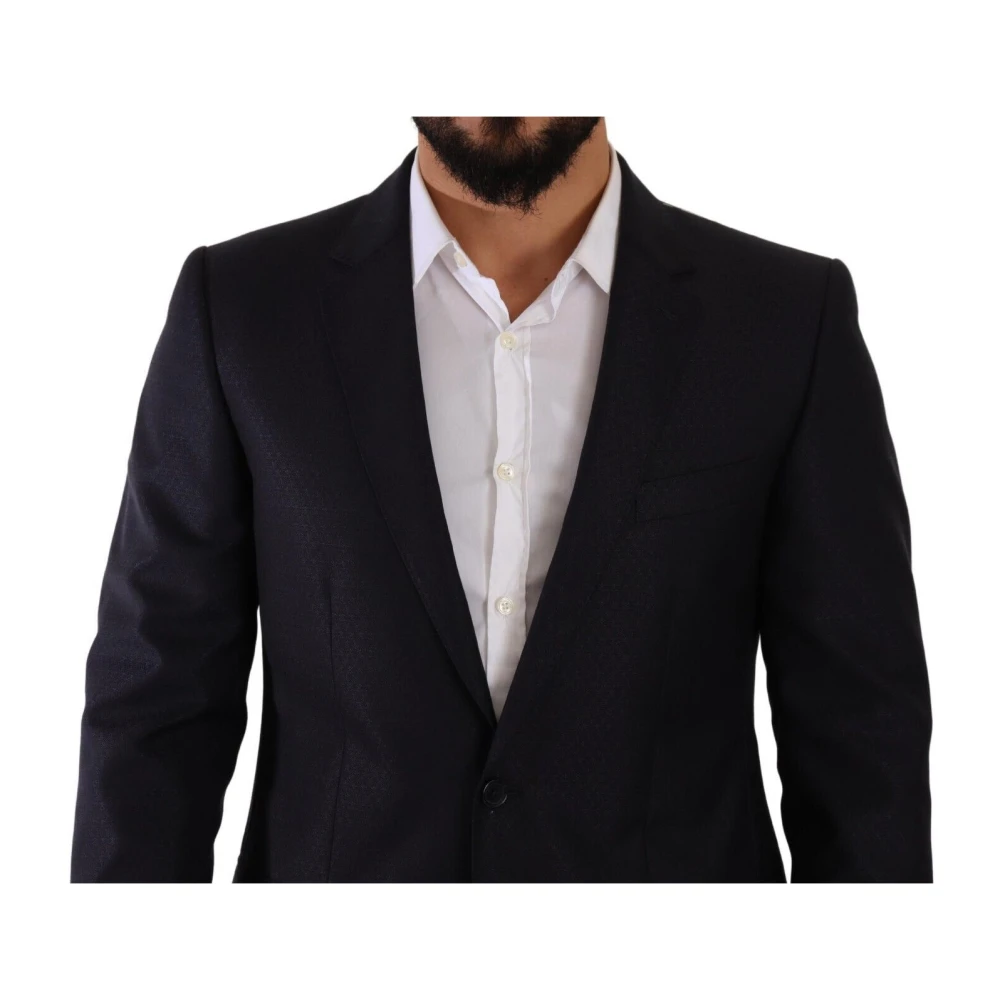 Dolce & Gabbana Single Breasted Suits Blue Heren