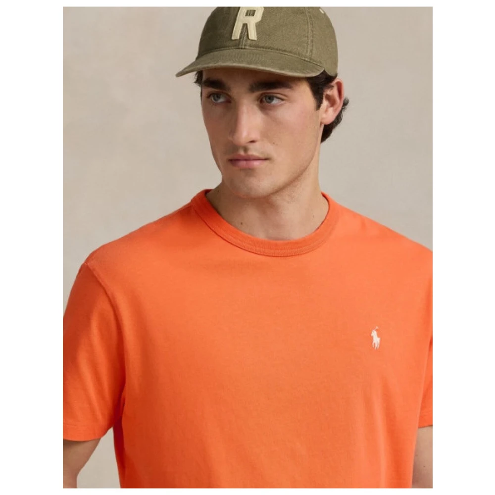 Polo Ralph Lauren Oranje Katoenen T-shirt Regular Fit Orange Heren