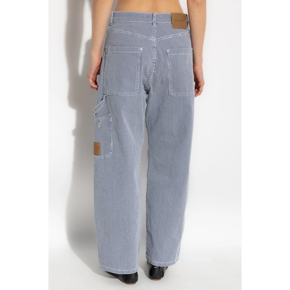Munthe Gestreepte patroonbroek Fancie Blue Dames