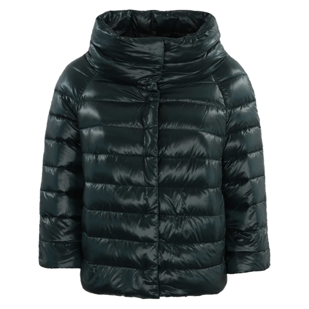 Herno Blauwe Nylon Ultralight Pufferjas Blue Dames