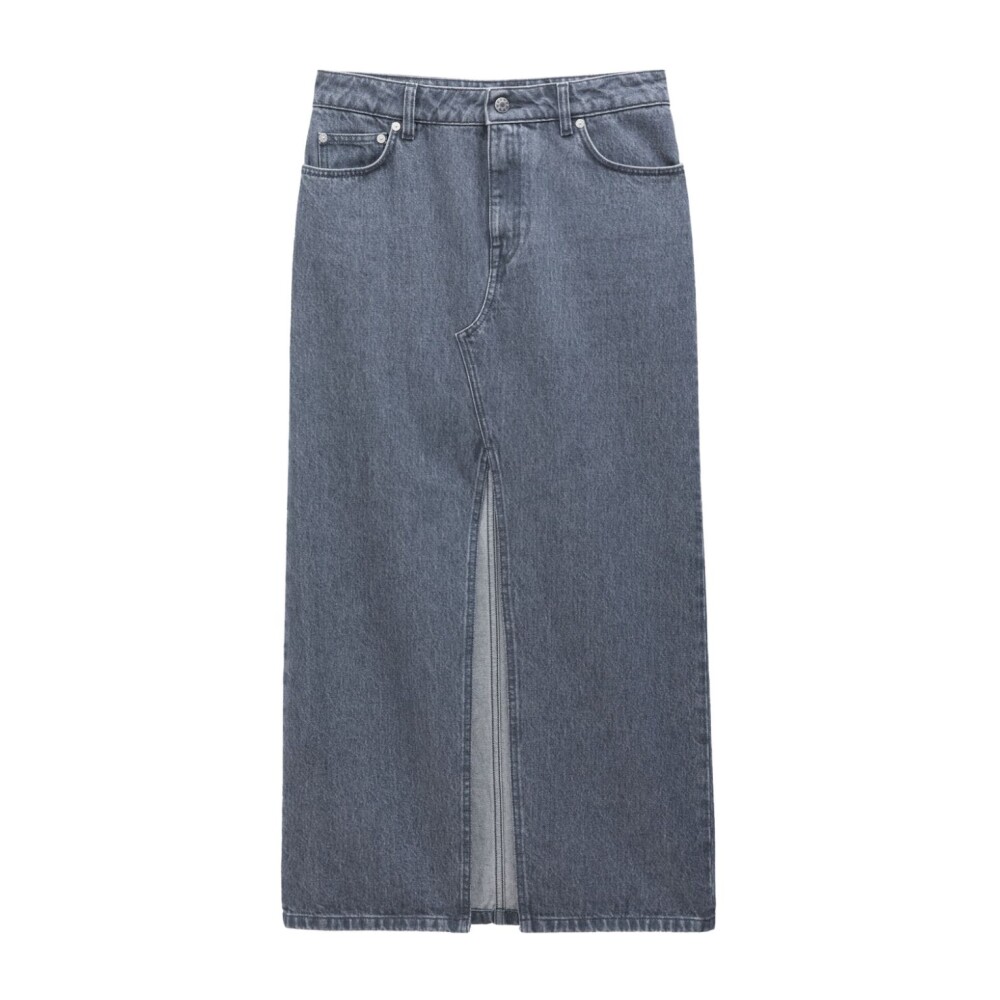 Grijze denim rok new arrivals