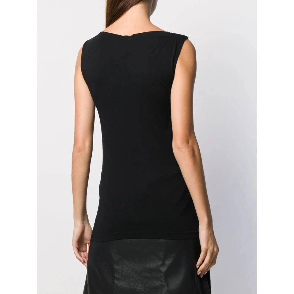 Wolford Zwarte Mouwloze Top voor Vrouwen Black Dames