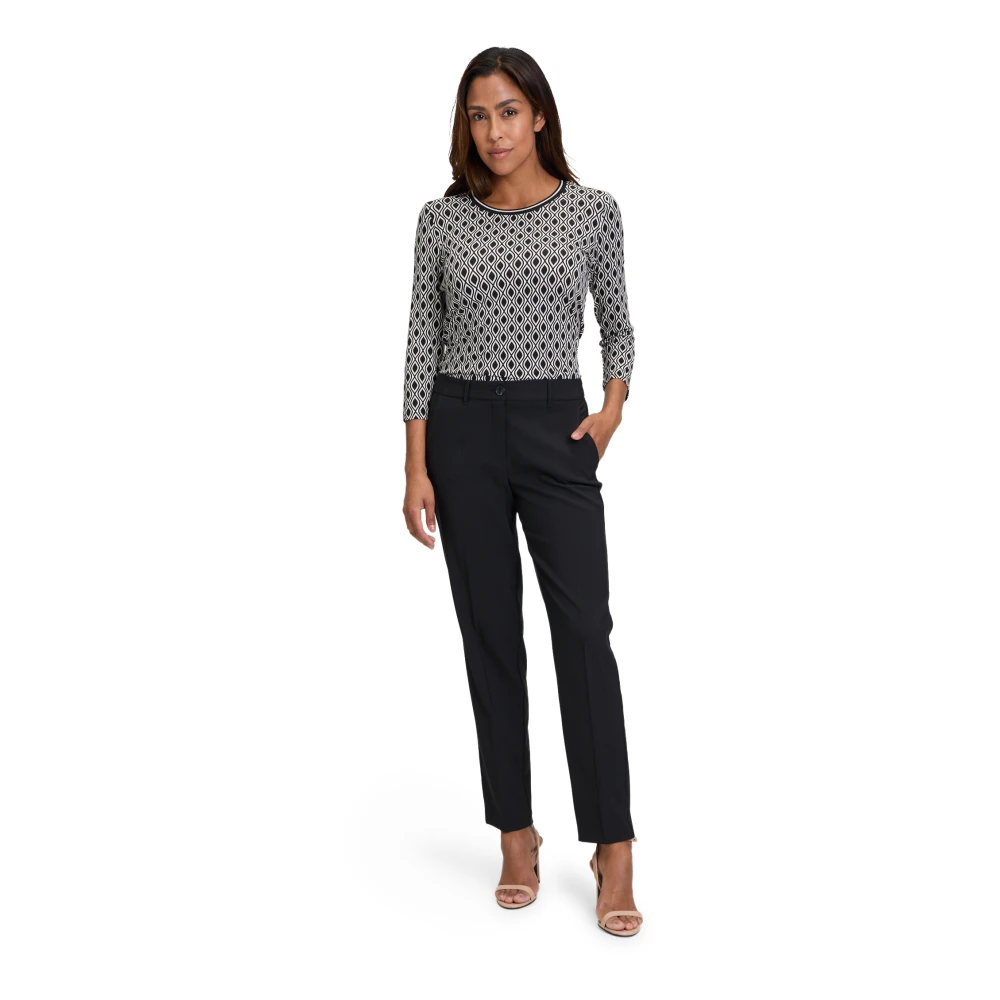 Betty Barclay Grafisch Print Casual Shirt Black Dames