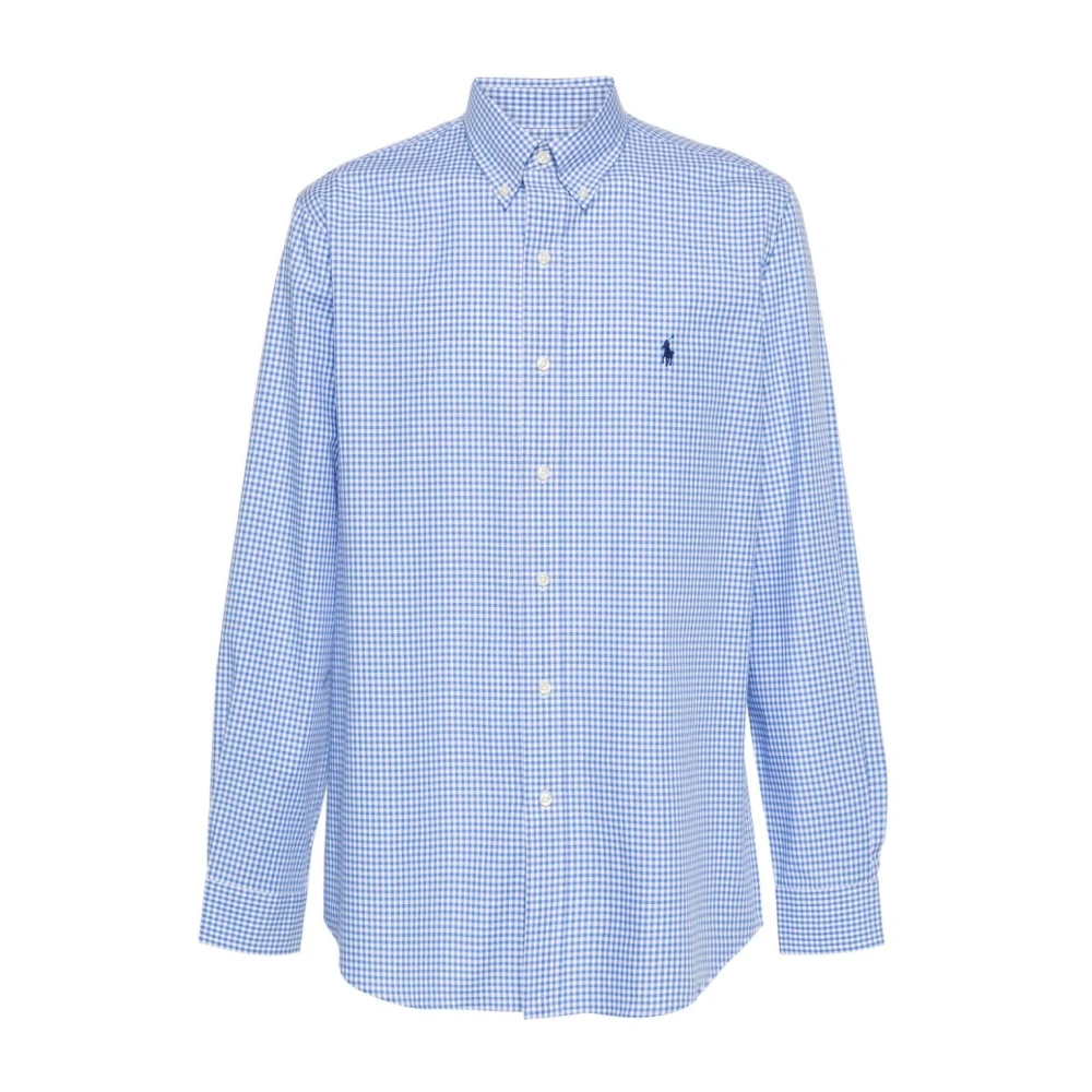 Polo Ralph Lauren Blauw geruite overhemd met ponyborduursel Blue Heren