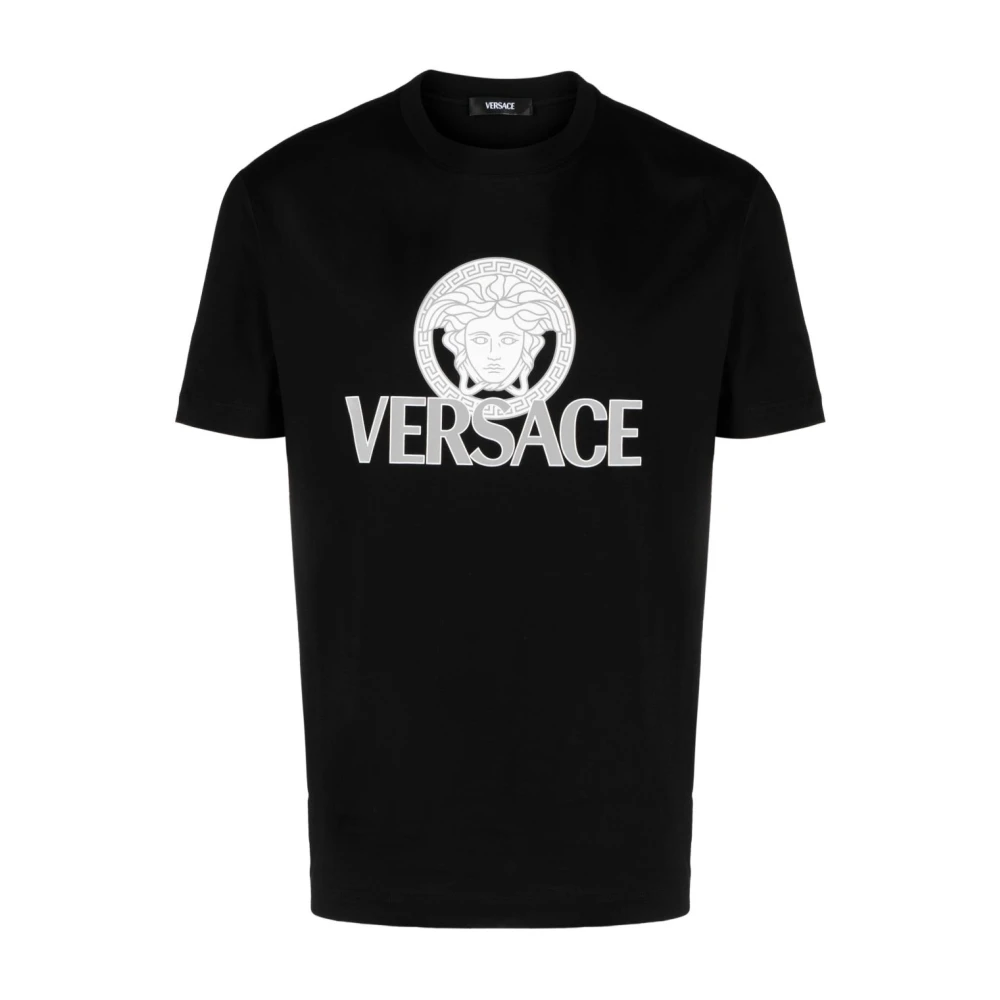 Versace Men's Black Medusa Logo Crewneck T-Shirt 2XL
