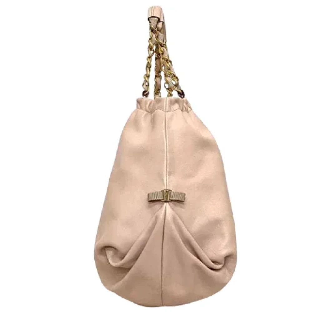 Salvatore Ferragamo Pre-owned Leather totes Pink Dames