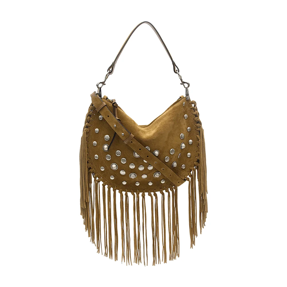 Isabel Marant Women's Brown Handbags, One Size, Soft Bag With Stud Decorations
