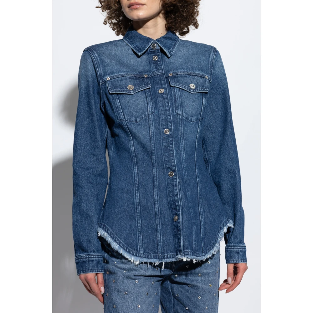 Versace Spijkerjas met vintage-effect Blue Dames