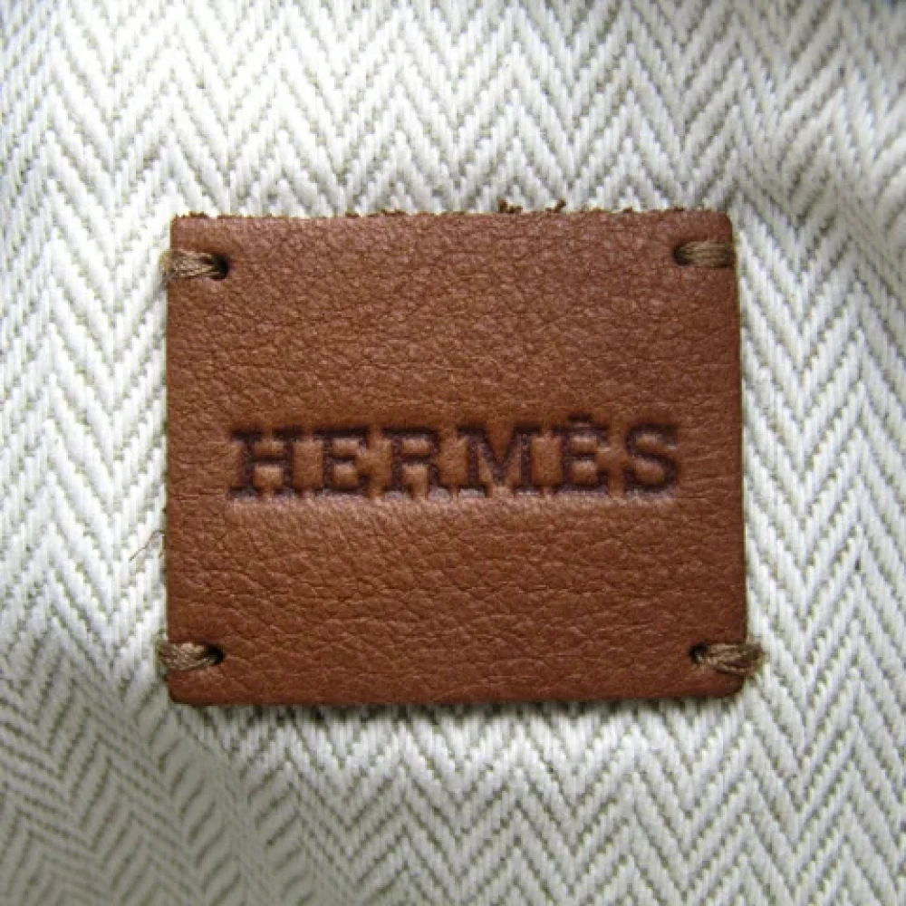 Hermès Vintage Pre-owned Cotton clutches Blue Dames
