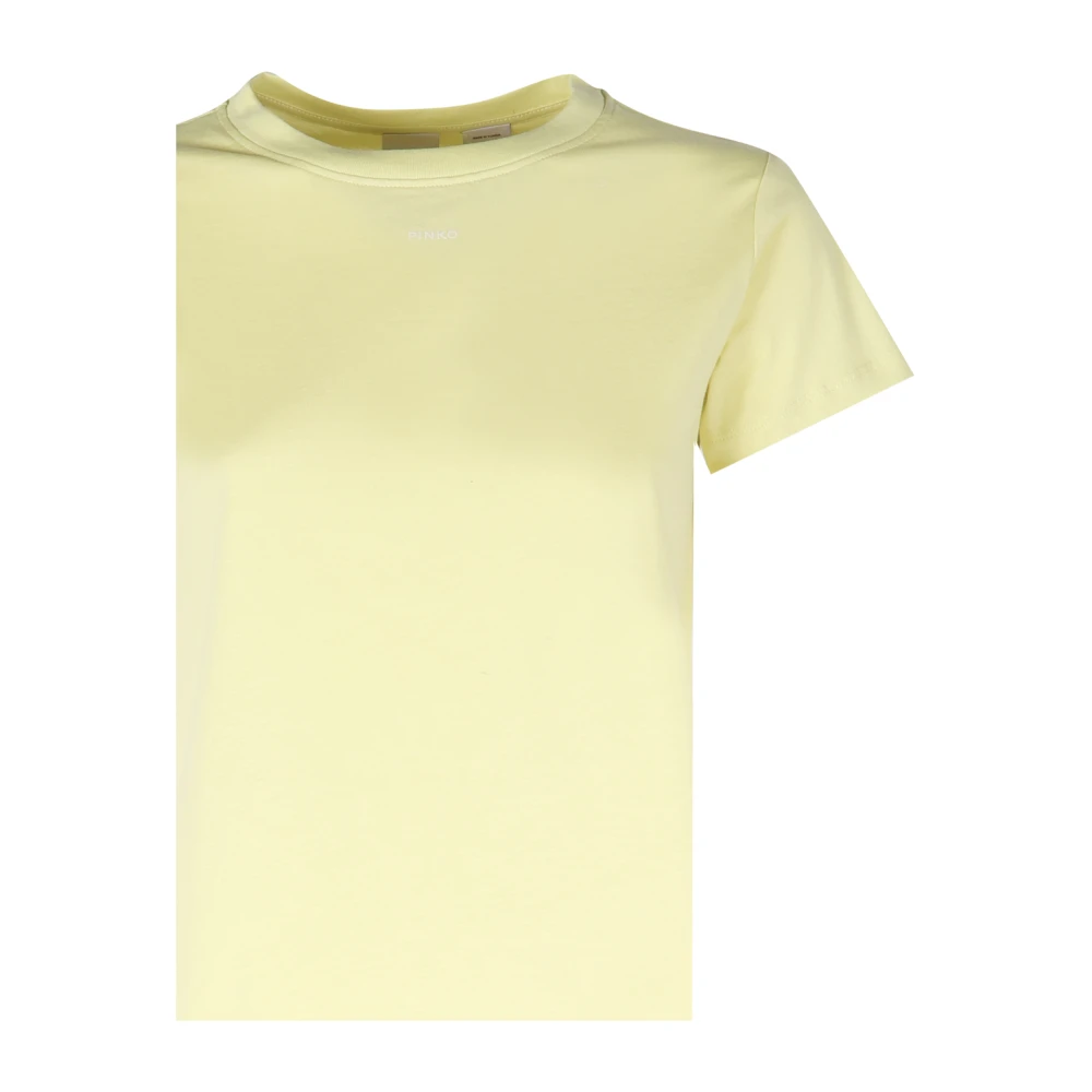 pinko Katoenen T-shirts en Polos Yellow Dames