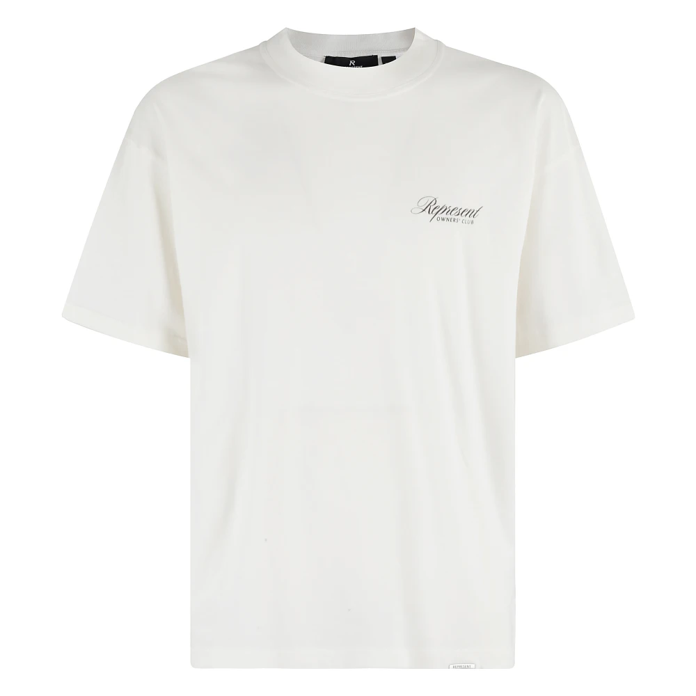 Represent Club Script T-shirt White Heren