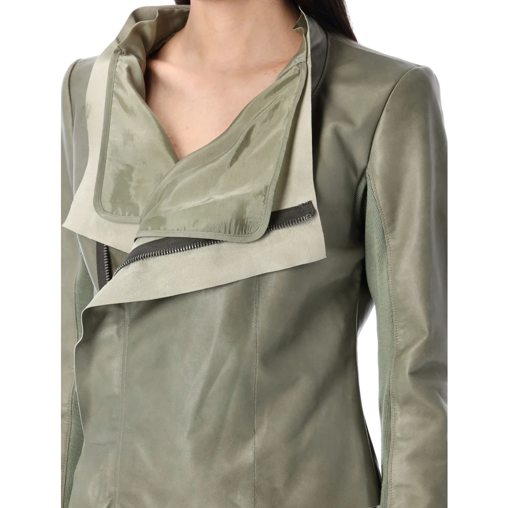Rick Owens Celadon Low Neck Biker Green Dames