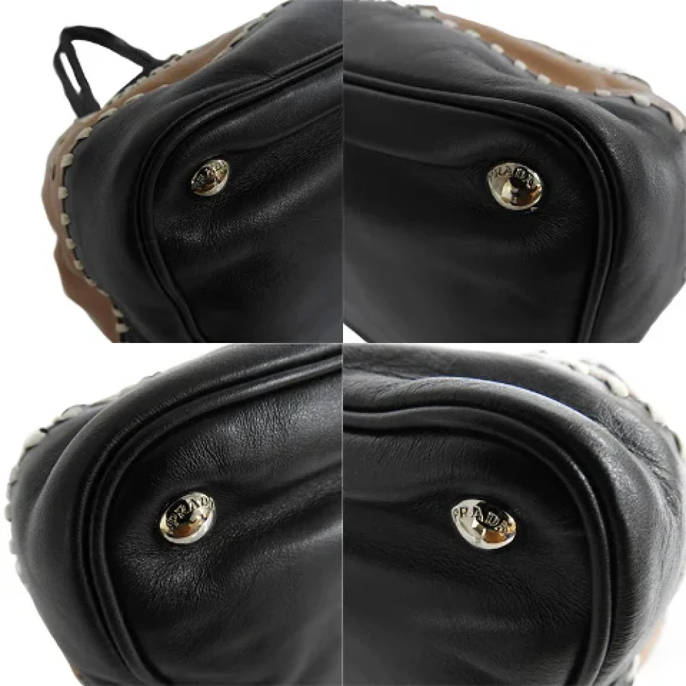 Prada Vintage Pre-owned Leather totes Brown Dames