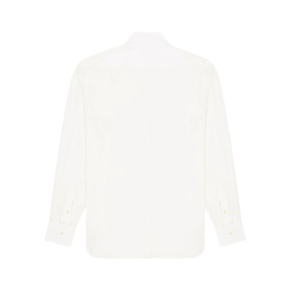 Laneus Crème Witte Button-Up Overhemd White Heren