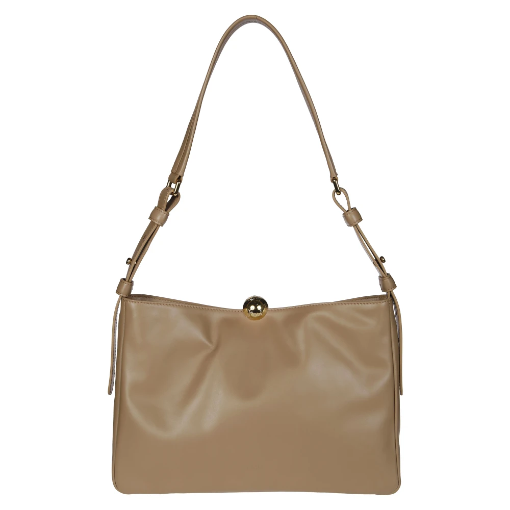 Furla Zachte Schoudertas Beige Dames