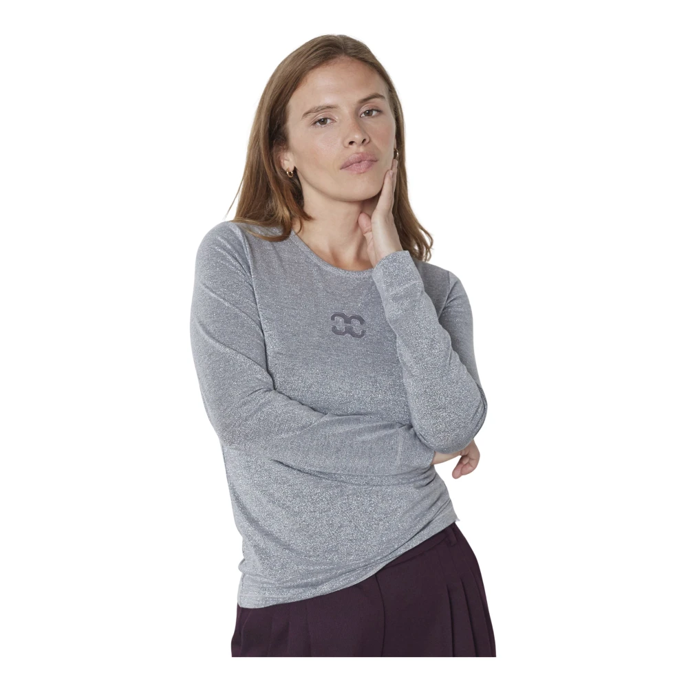 Co'couture Vrouw Grijs Long Sleeve Top