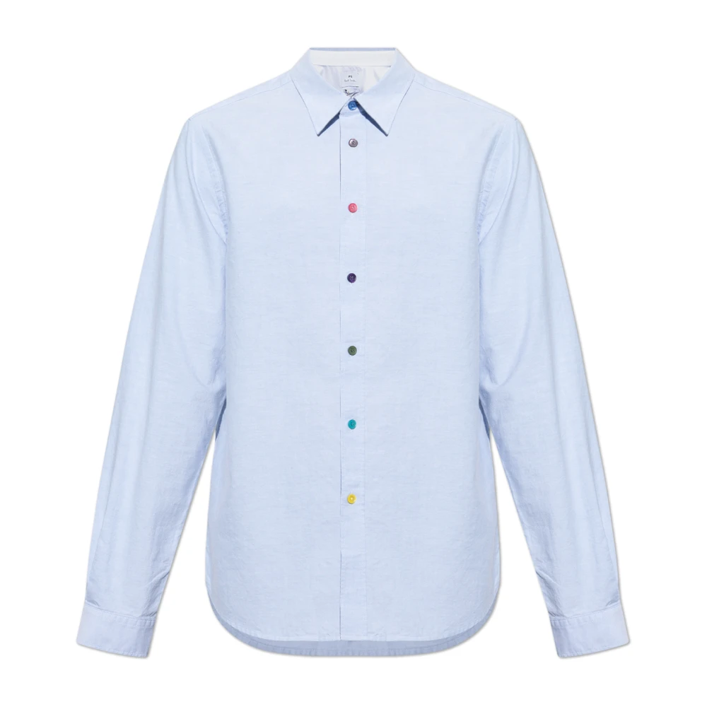 PS By Paul Smith Katoenen shirt Blue Heren