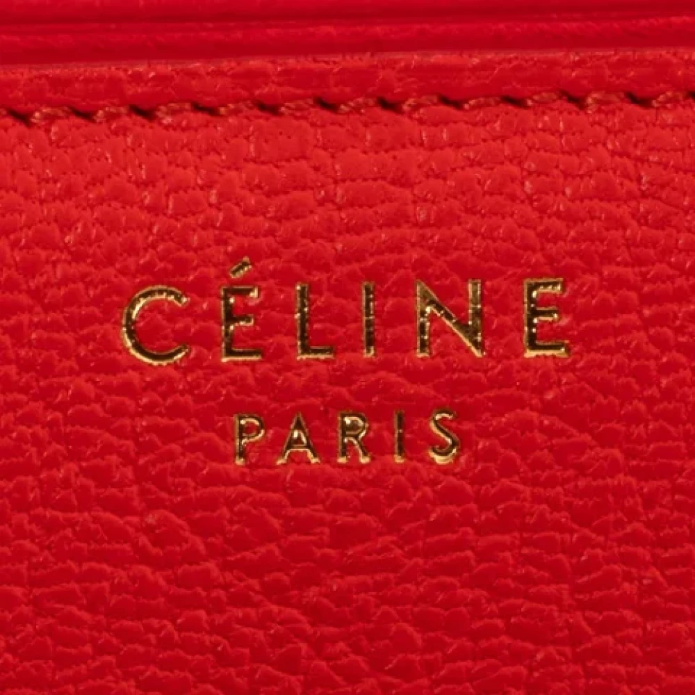Celine Vintage Pre-owned Leather celine-bags Red Dames