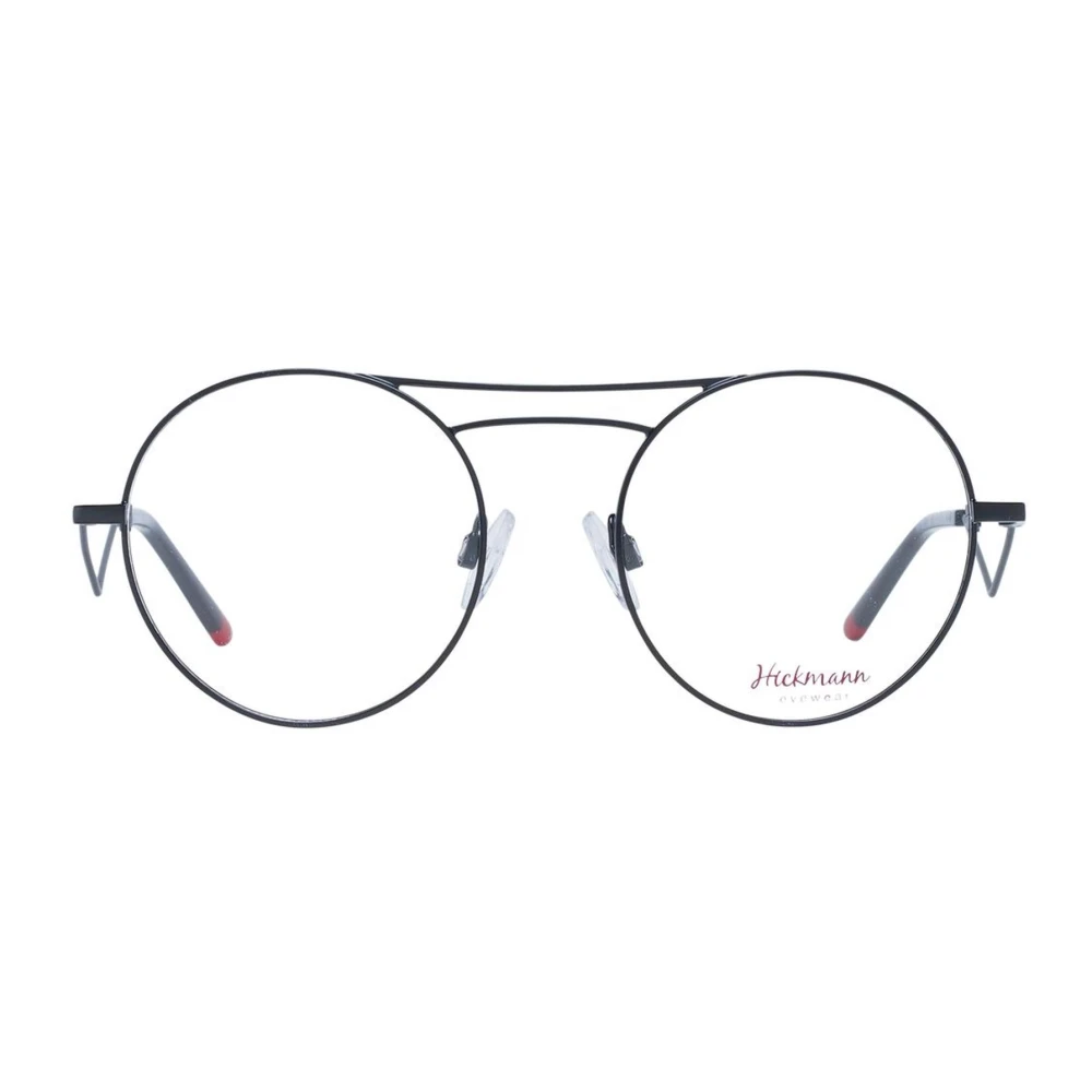 Ana Hickmann Zwarte Metalen Aviator Optische Frames Black Dames