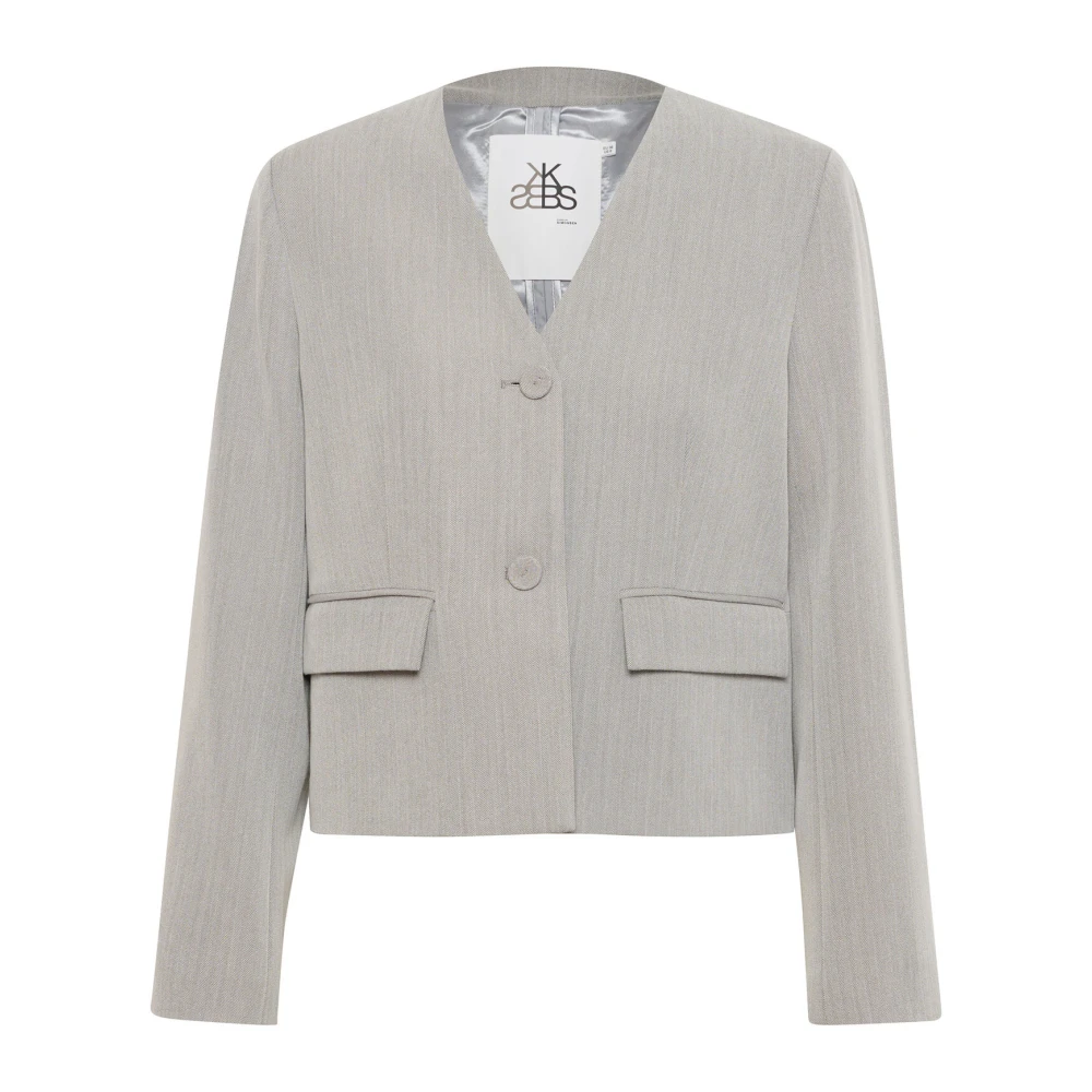 Karen by Simonsen Opal Gray Melange Blazer Gray Dames