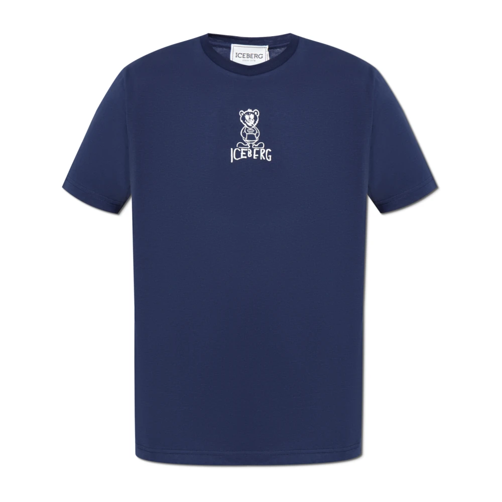 Iceberg - Tops > T-Shirts - Blue - Iceberg - Modalova