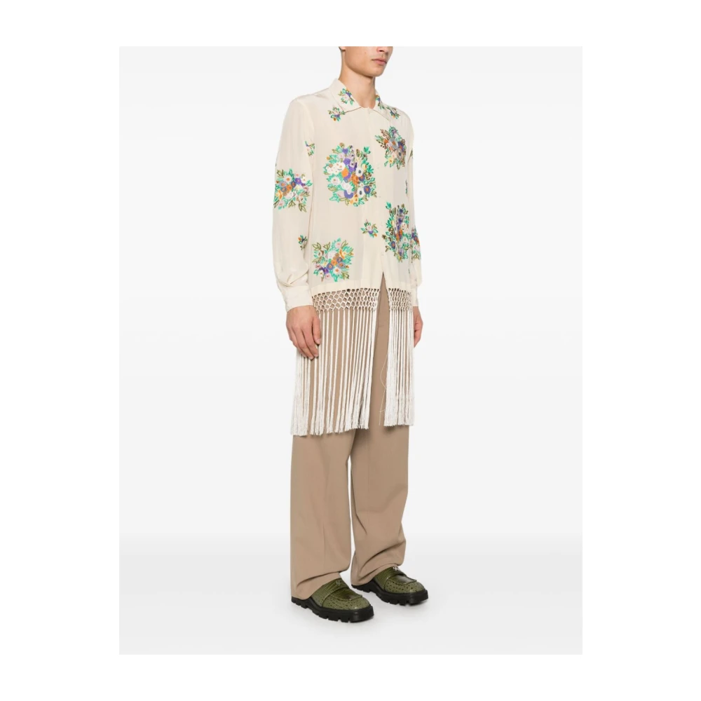 Bode Bloementaal Shirt Multicolor Heren
