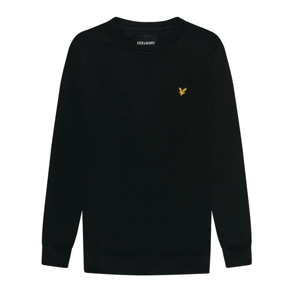 Lyle & Scott Men's Black Sweatshirts, S, Crew Neck Sweatshirt
