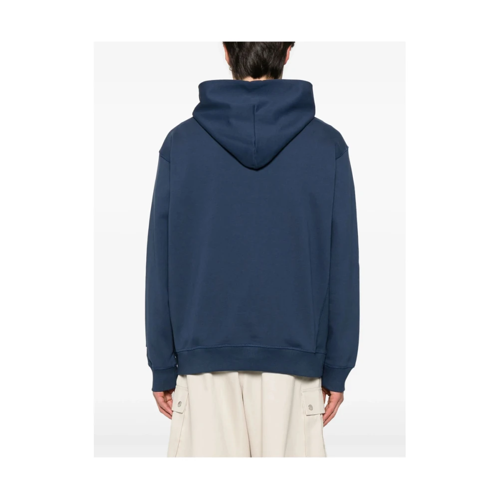New Balance Navy Blue Drop Shoulder Sweatshirt Blue Heren
