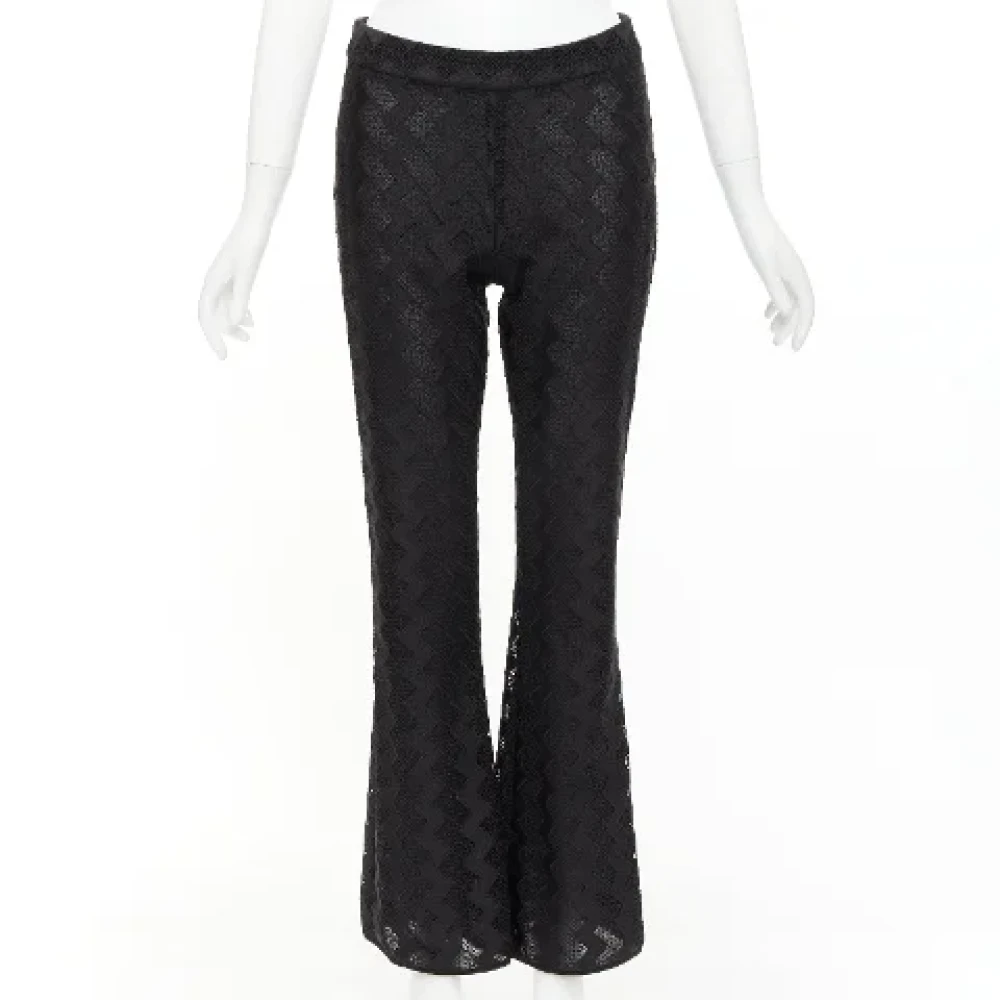 Giambattista Valli Pre-owned Polyester bottoms Black Dames