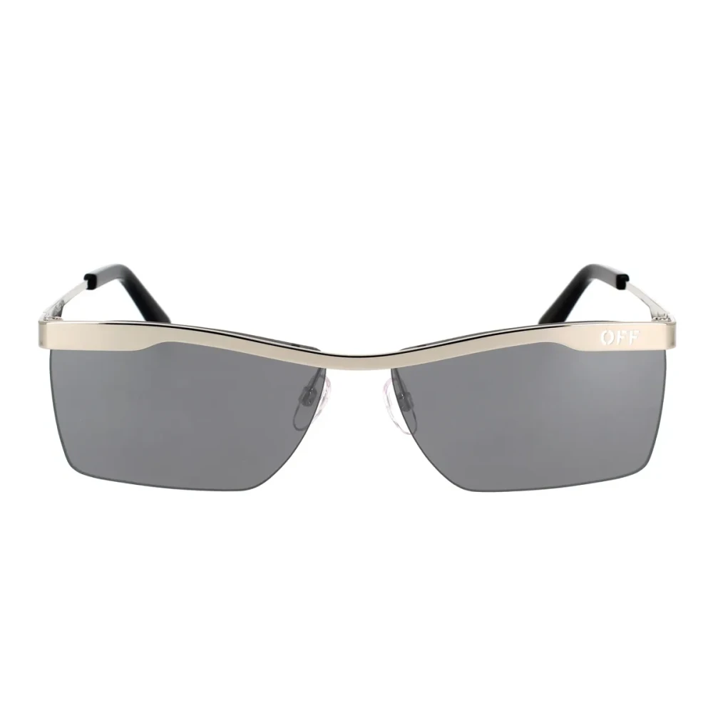Off White Unisex Silver Metal Sunglasses Rimini 17272
