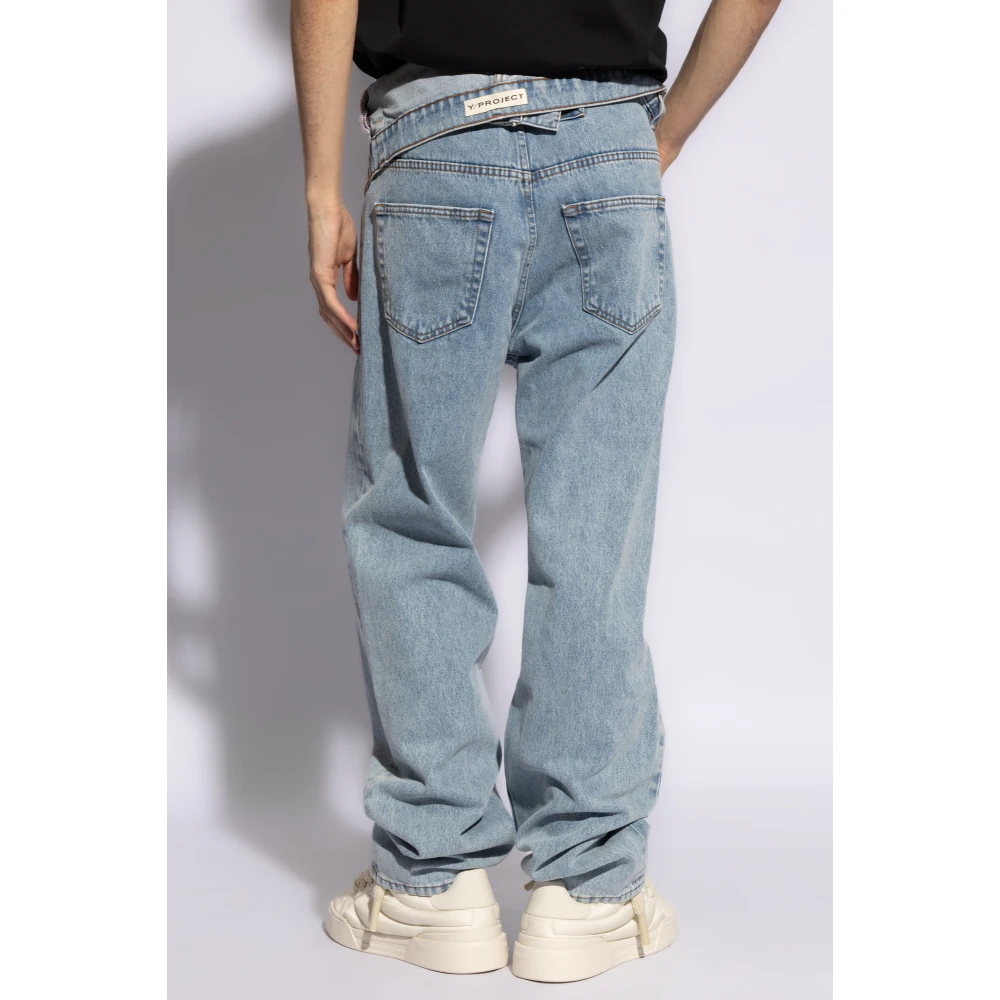 Y Project Jeans met asymmetrische afwerking Blue Heren